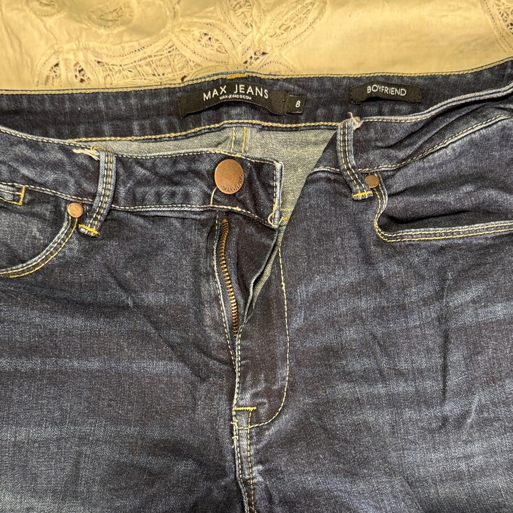 💠 Max Jeans Dark Denim Boyfriend Fit
